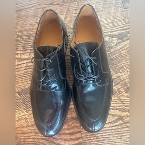 COLE HAAN Mens Dress Shoes Fine Black Leather Lace Up Cap Toe Oxfords Size 11 D
